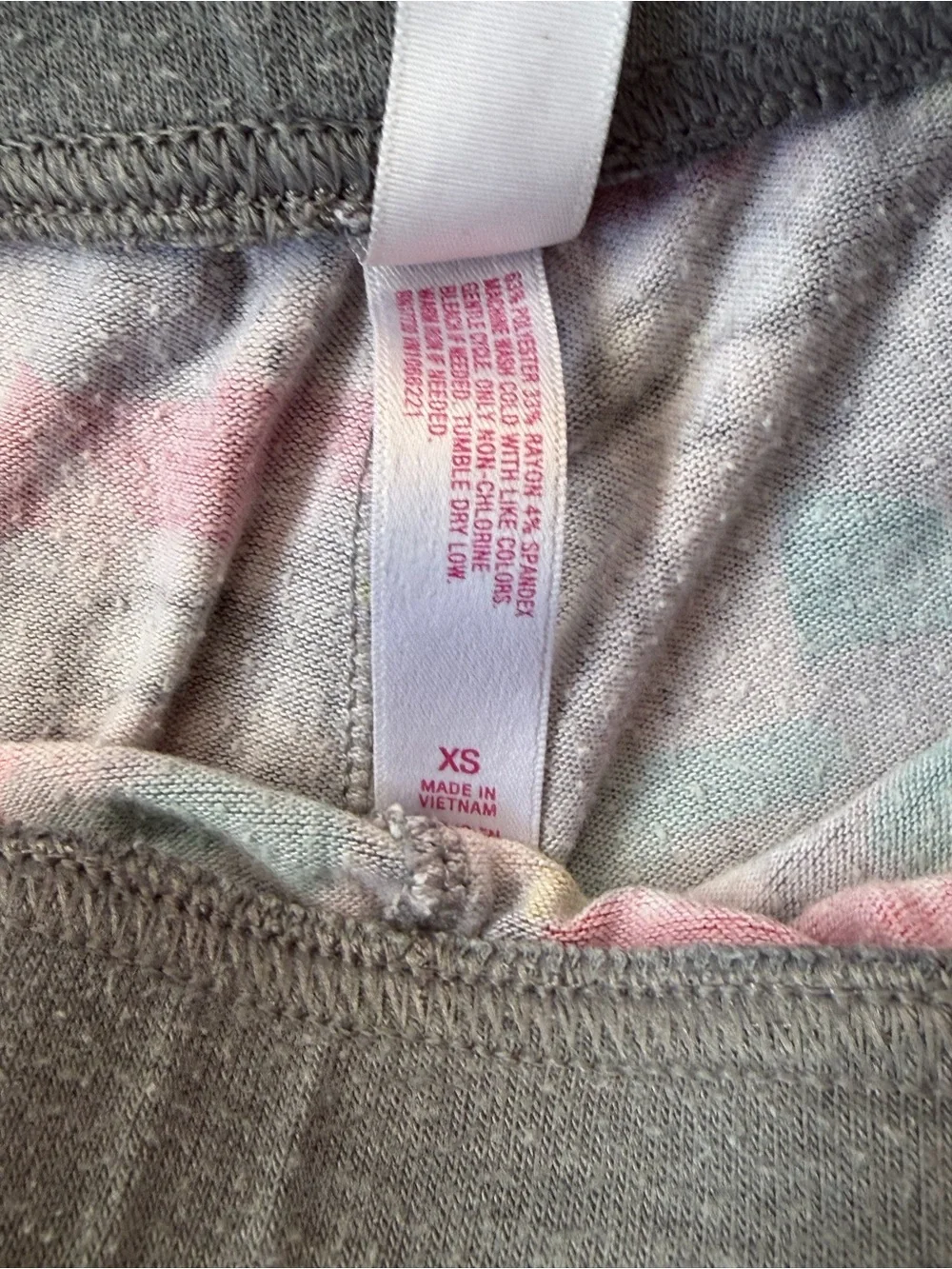 Xhilaration Gray Llama Print Pajama Pants with Pink, Green & Yellow Accents